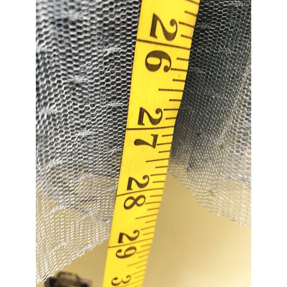 Joyfolie Mia Joy Teal Green Rayon Skirt 2 Layer Ruffle Tule Size 7 Whimsy Goth - Picture 9 of 9